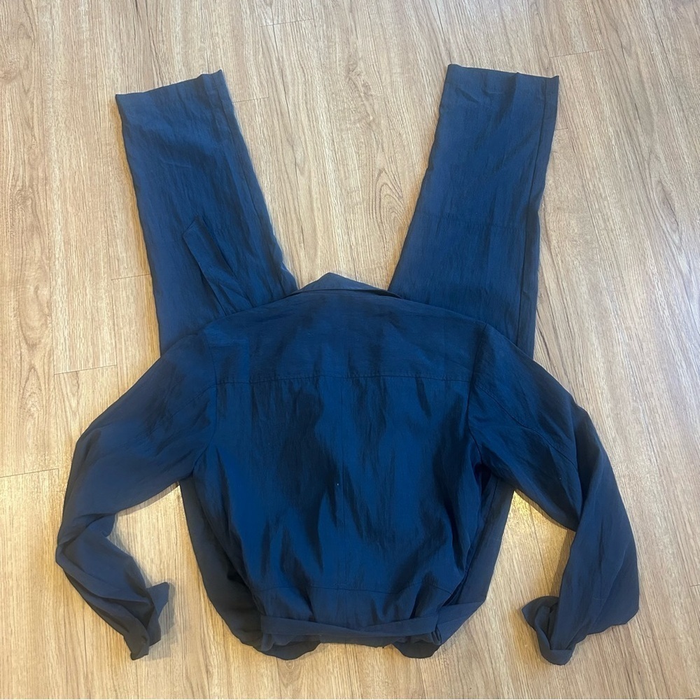 GAP Moonless Night TENCEL™ Lyocell Jumpsuit - Size 8 tall - Picture 9 of 11